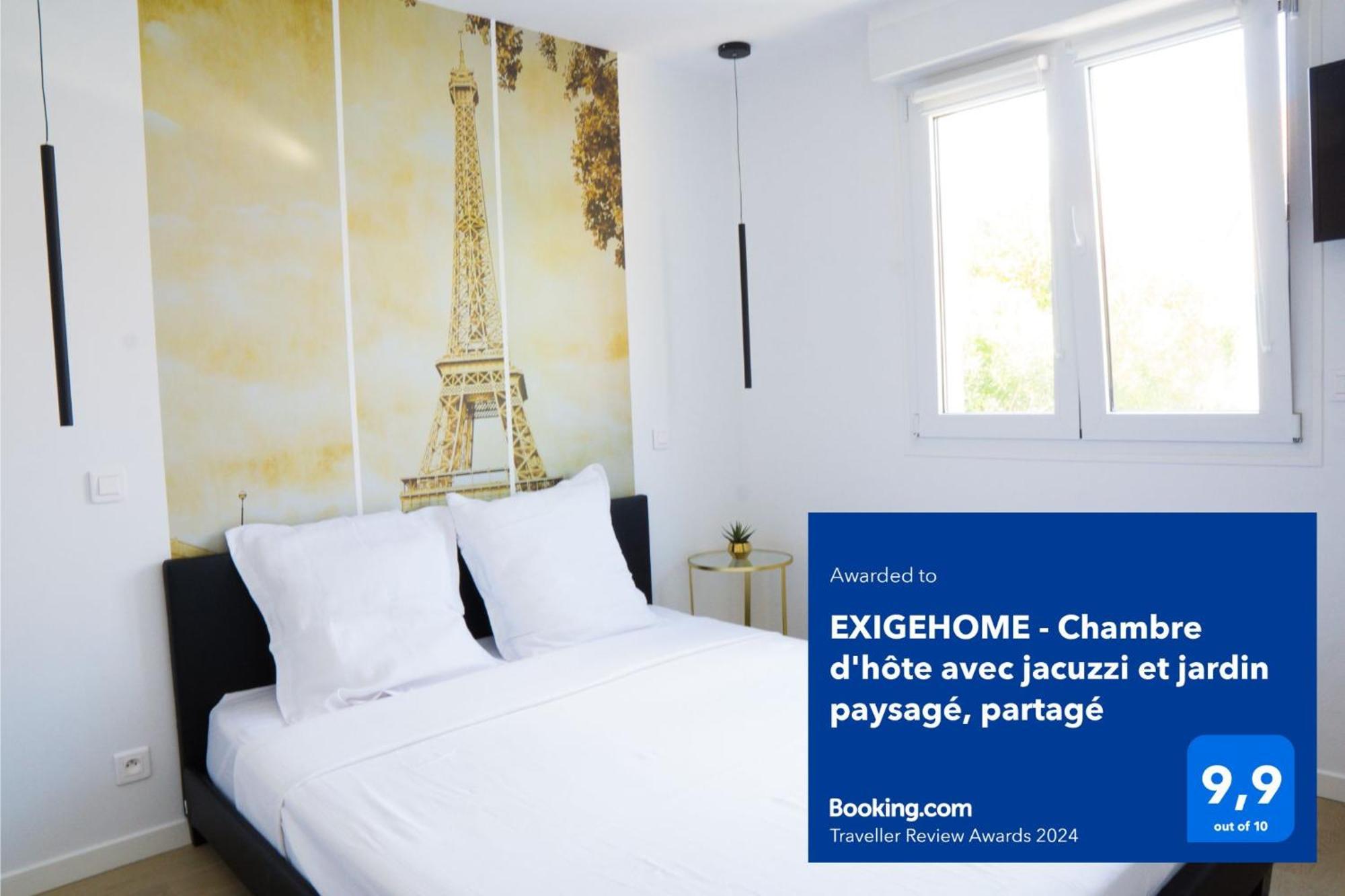 Exigehome - Chambre D'Hote Avec Jacuzzi Et Jardin Paysage, Partage Orgeval  Exterior photo